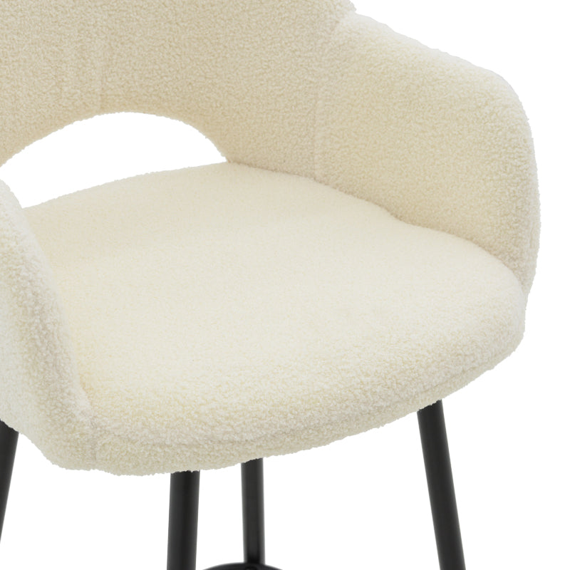 Бар стол Renish плат-метал черен крак 51x57x114см