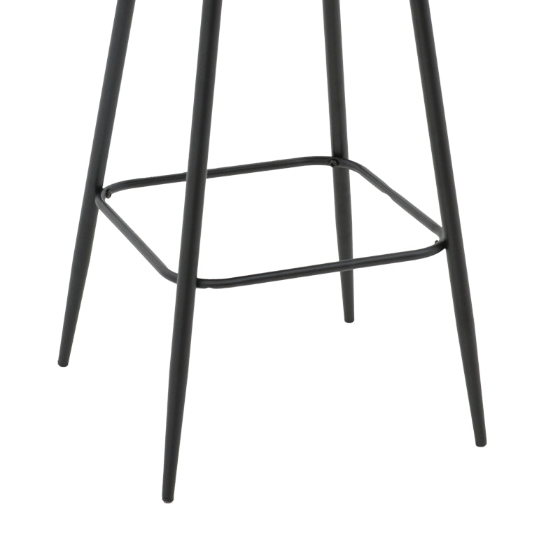 Бар стол RENISH плат-метал черен крак 51x57x114см
