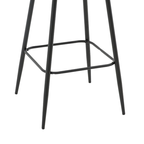 Бар стол RENISH плат-метал черен крак 51x57x114см