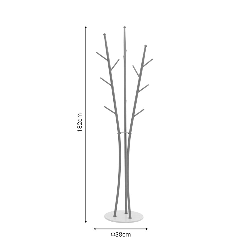 Закачалка за дрехи  Marianni  златист-бял цвят 50x38x182см