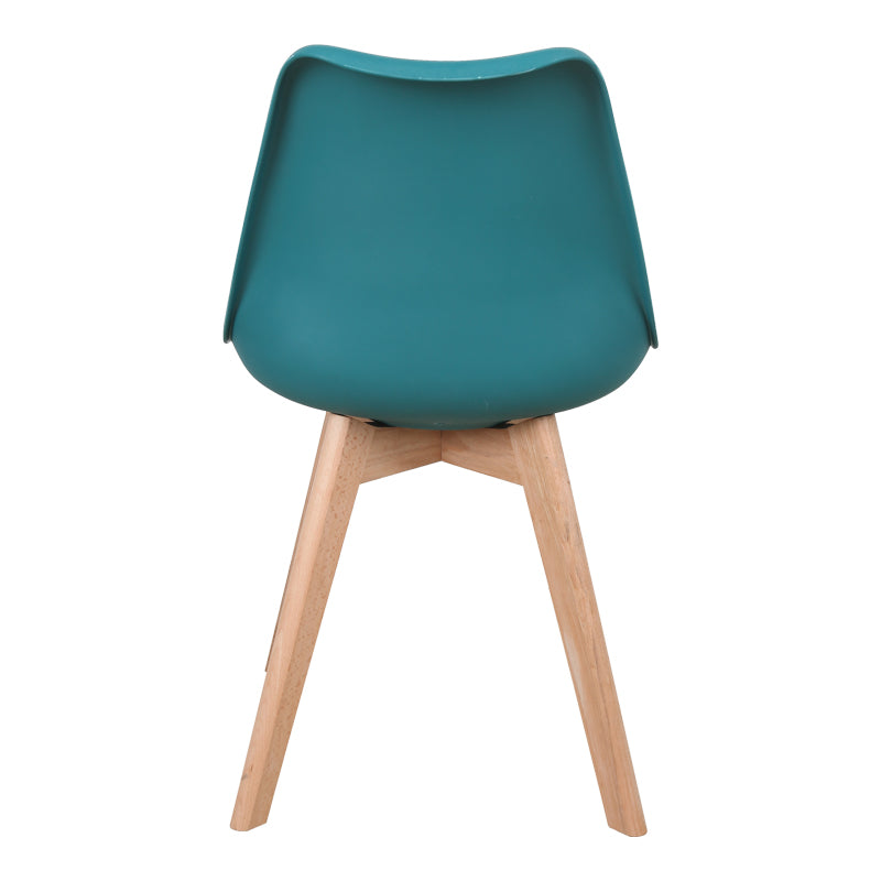 Стол Gaston PP-PU син цвят - естествен крак 44x52x78см