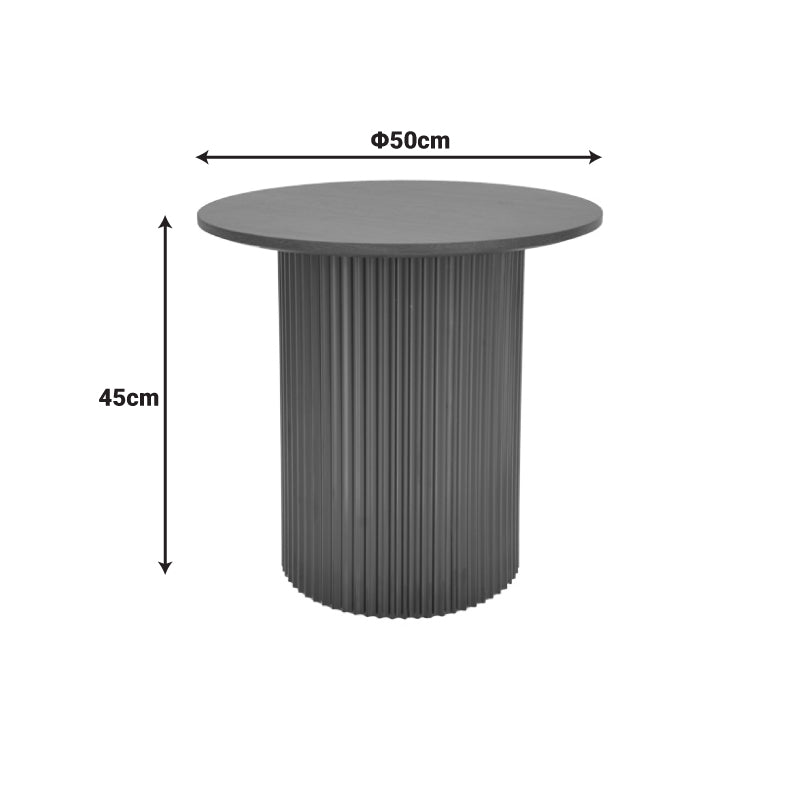 Помощна маса DOVEL мдф в черен нюанс d50x45см