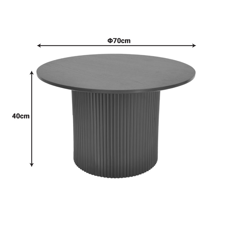 Холна маса DOVEL мдф в черен нюанс d70x40см