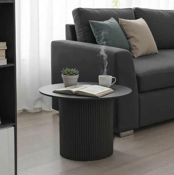 Холна маса DOVEL мдф в черен нюанс d70x40см
