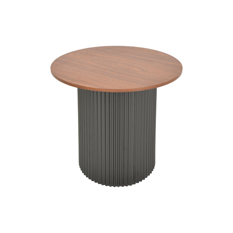Помощна маса DOVEL мдф цвят орех - черен нюанс d50x45см