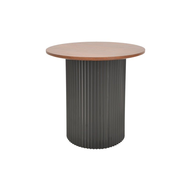 Помощна маса DOVEL мдф цвят орех - черен нюанс d50x45см