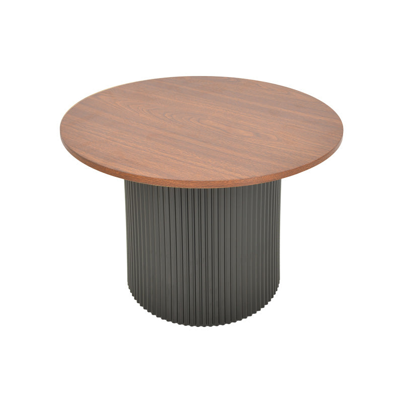 Холна маса DOVEL мдф в орехово-черен нюанс d70x40см