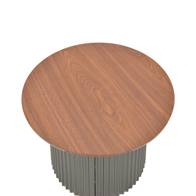 Холна маса DOVEL мдф в орехово-черен нюанс d70x40см