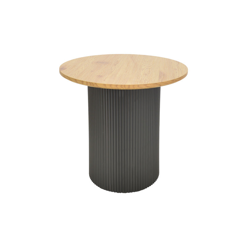 Помощна масичка DOVEL от мдф в цвят сонома-черен d50x45см