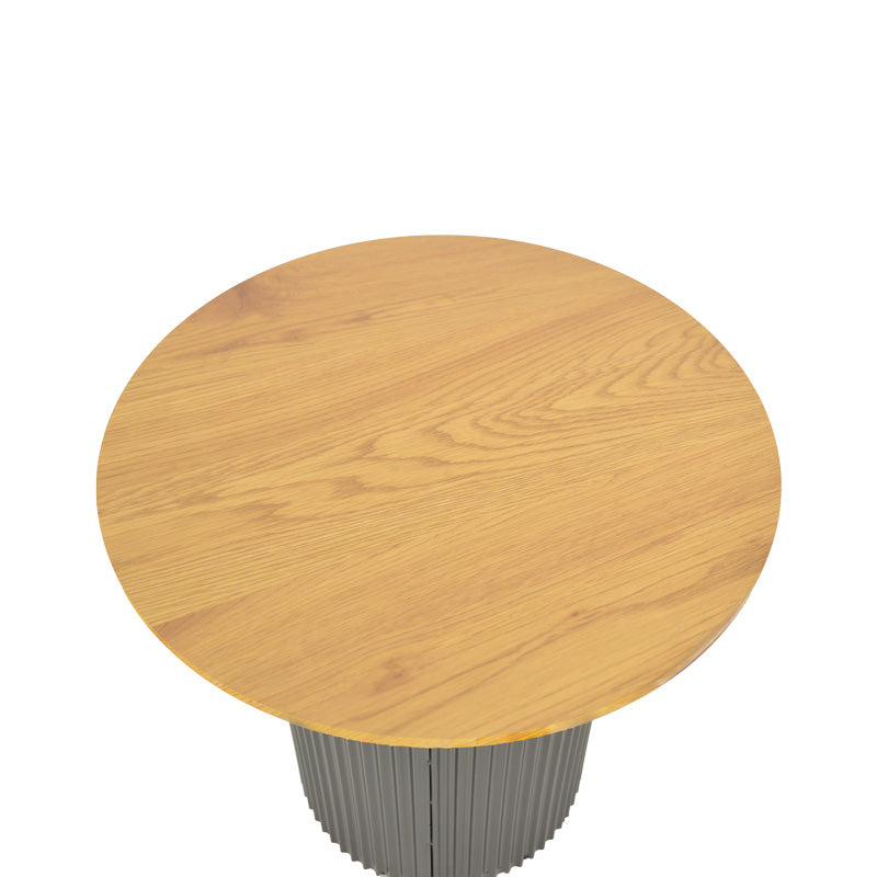Помощна масичка DOVEL от мдф в цвят сонома-черен d50x45см