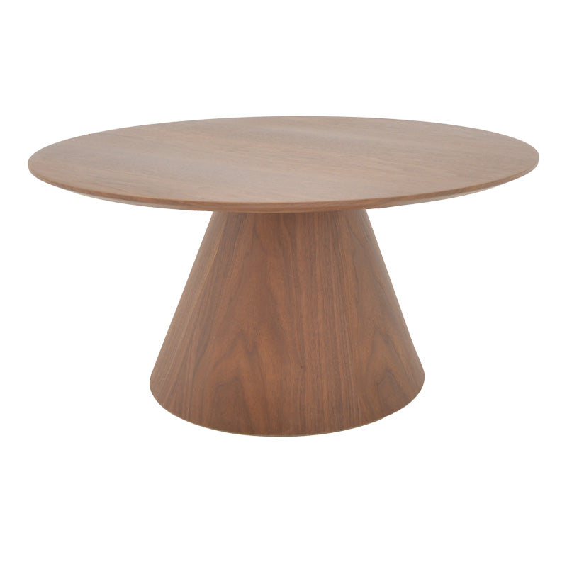 Холна маса DONDA от mdf-метал в цвят орех, диаметър 80x40 см