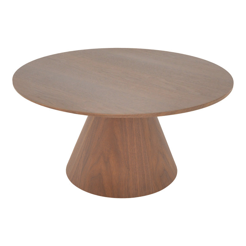 Холна маса DONDA от mdf-метал в цвят орех, диаметър 80x40 см