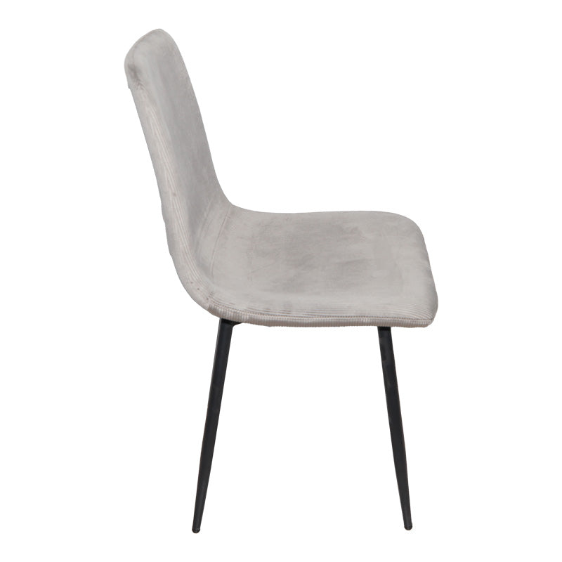 Стол GRATO сив плат-черен метален крак 45.5x53.5x88.5cm