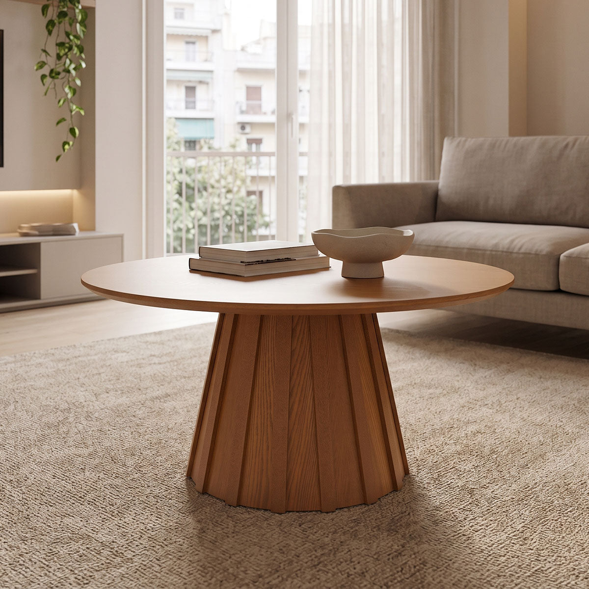 Холна маса franzel mdf орех d80x40см