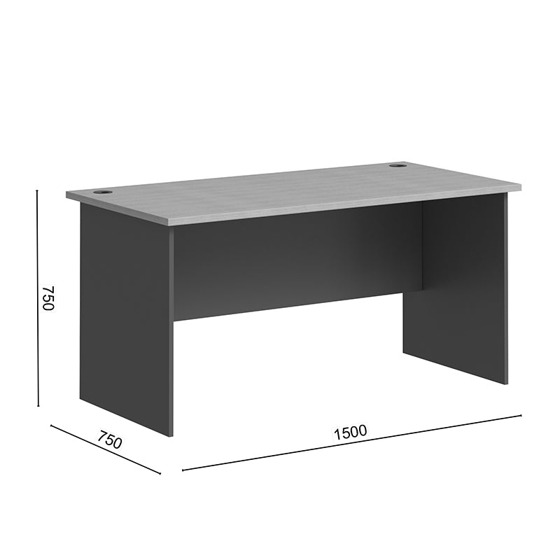Професионално бюро FESIALO  натурален антрацит 150x75x75см