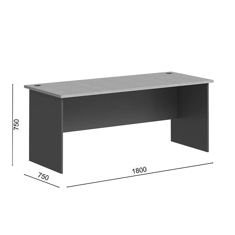 Професионално бюро FESIALO  естествено-антрацит 180x75x75см