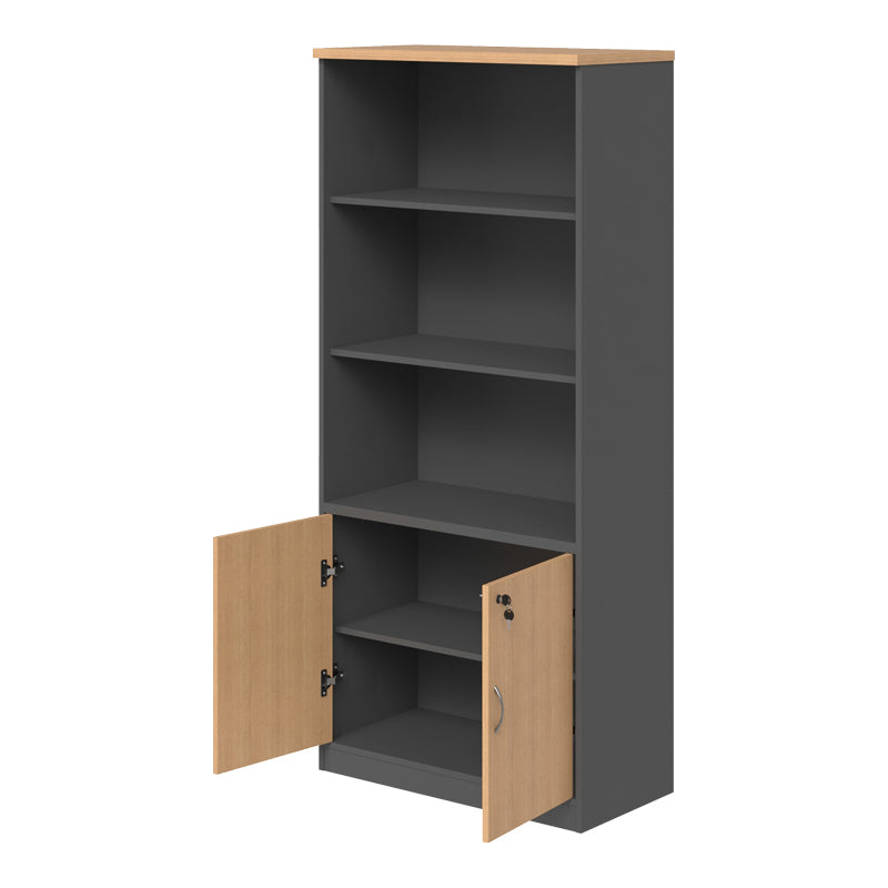 Професионална библиотека FESIALO  естествено-антрацит 80x40x180см