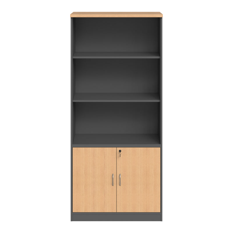 Професионална библиотека FESIALO  естествено-антрацит 80x40x180см