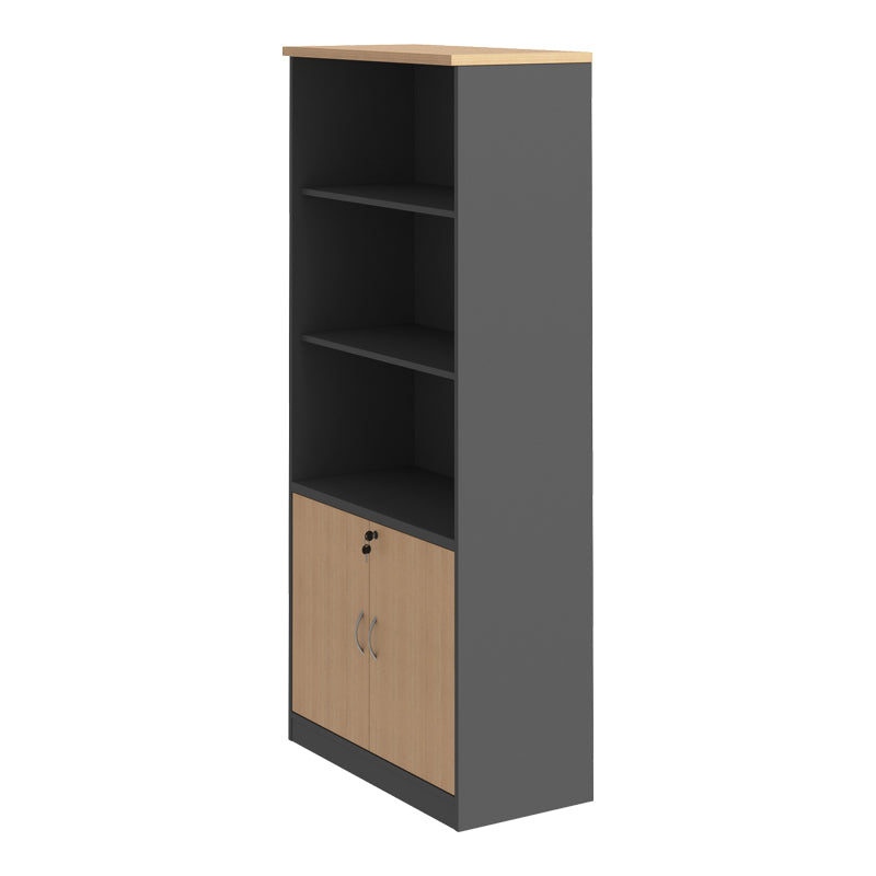Професионална библиотека FESIALO  естествено-антрацит 80x40x180см