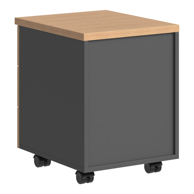 Професионално чекмедже на колелца fesialo натурален антрацит 39x47x52.5см