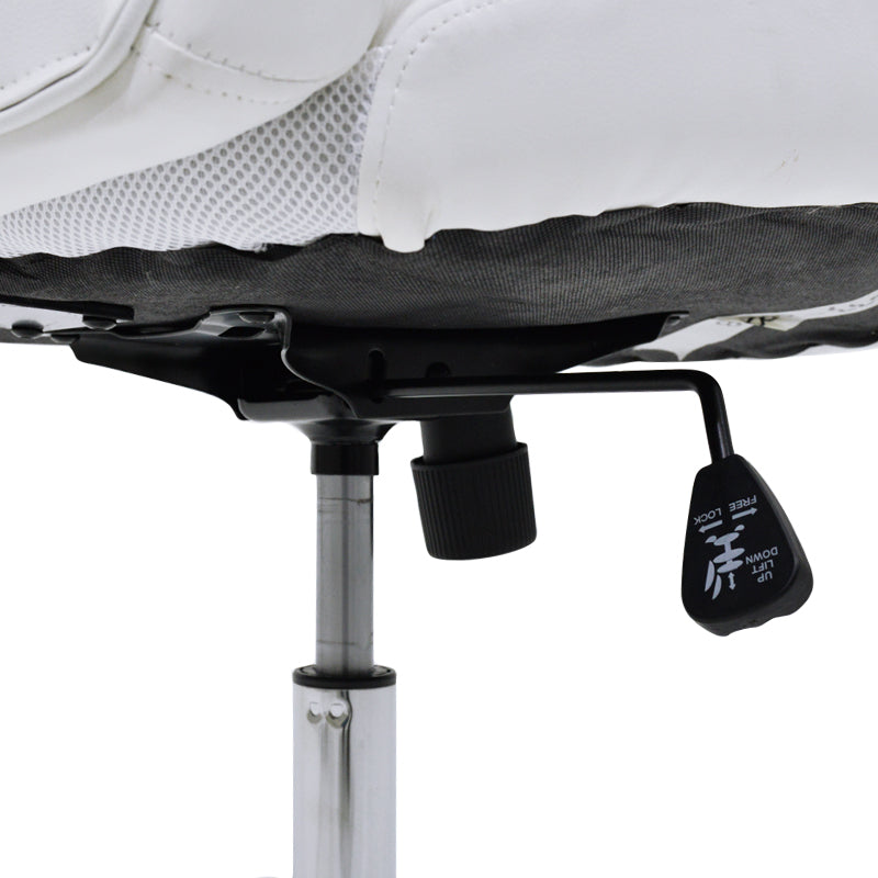 Мениджърски офис стол Sonar с PU в бял цвят