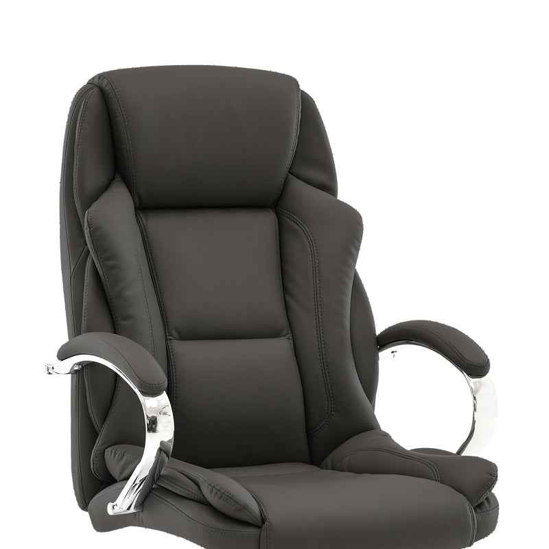 Мениджърски офис стол Verxian черен pu 70x68x116см