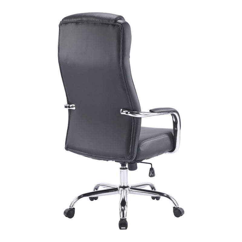 Мениджърски офис стол Venza черен pu 70x65x117-124см