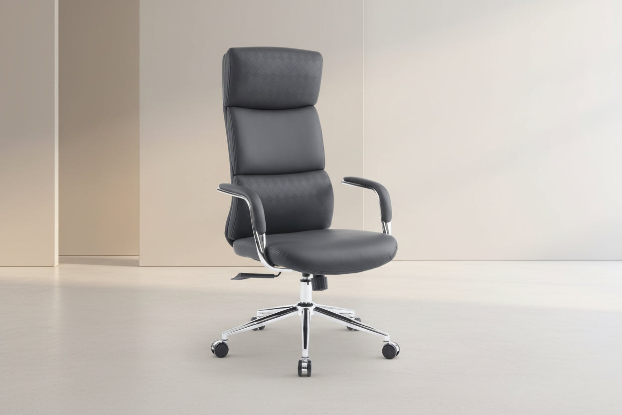 Мениджърски офис стол Bendona черен pu 71x78x119-127см