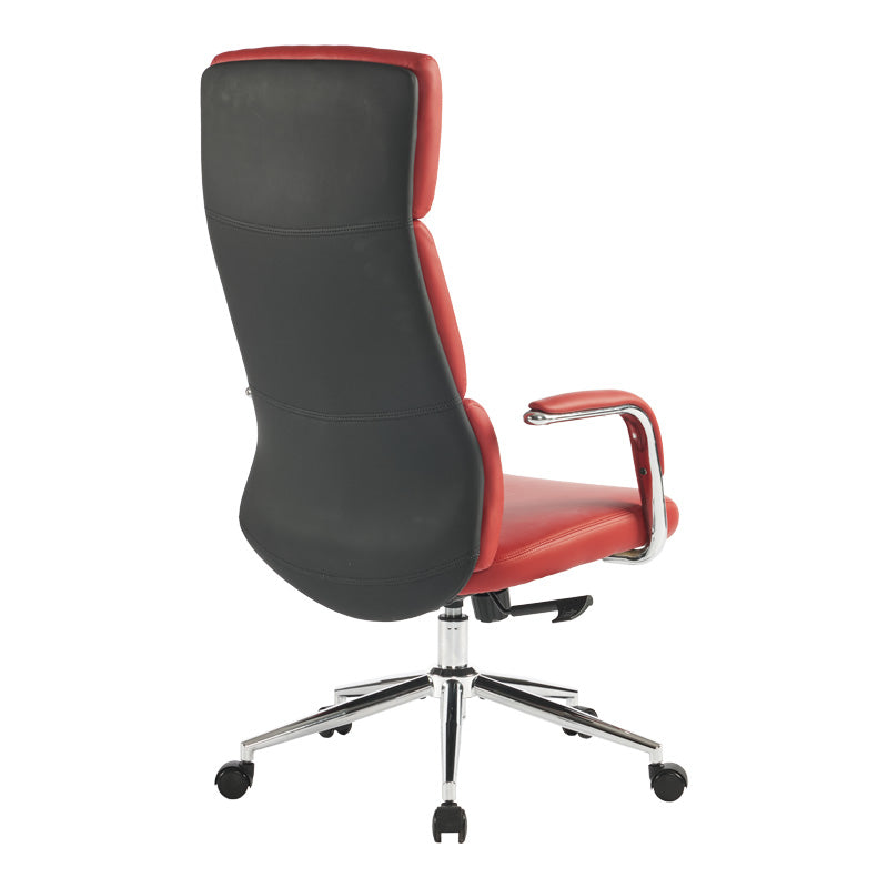 Мениджърски офис стол Bendona червен pu 71x78x119-127см