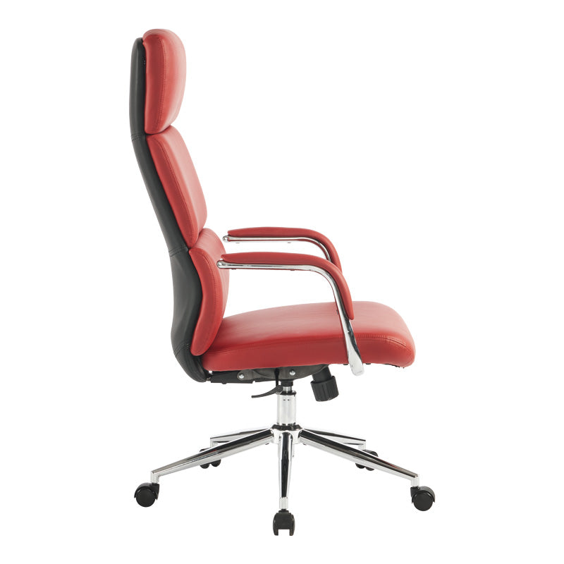 Мениджърски офис стол Bendona червен pu 71x78x119-127см