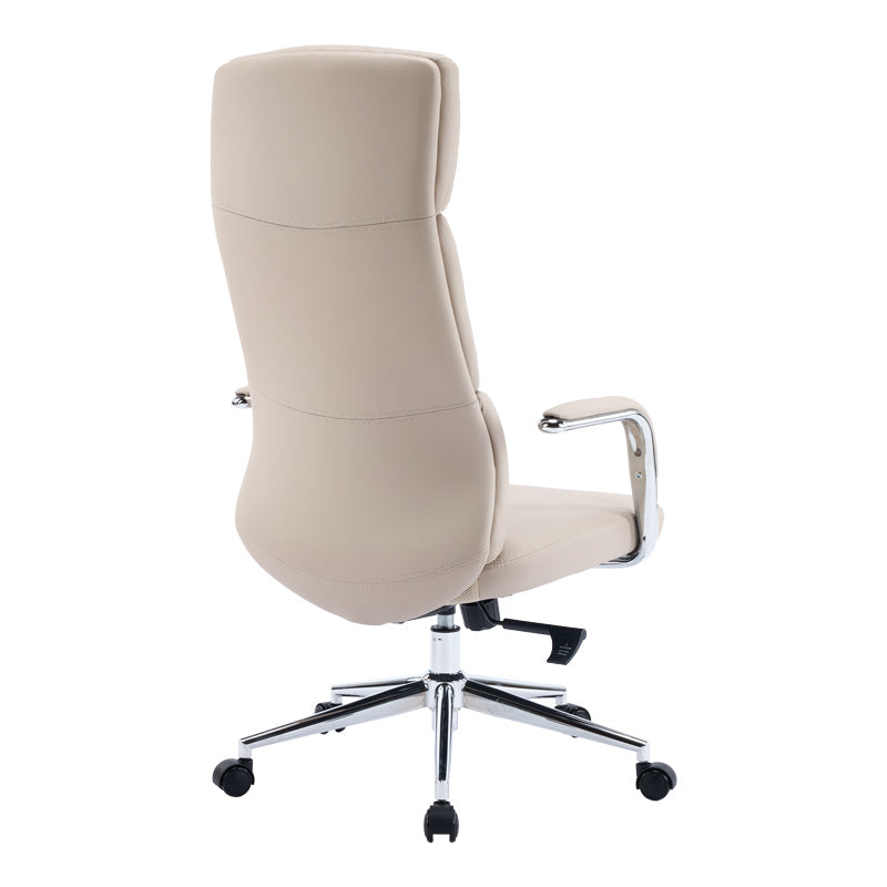 Мениджърски офис стол Bendona бежов pu 71x78x119-127см