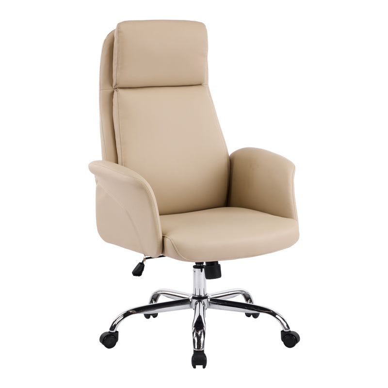 Мениджърски офис стол Derjio бежов, pu 68x66x115см