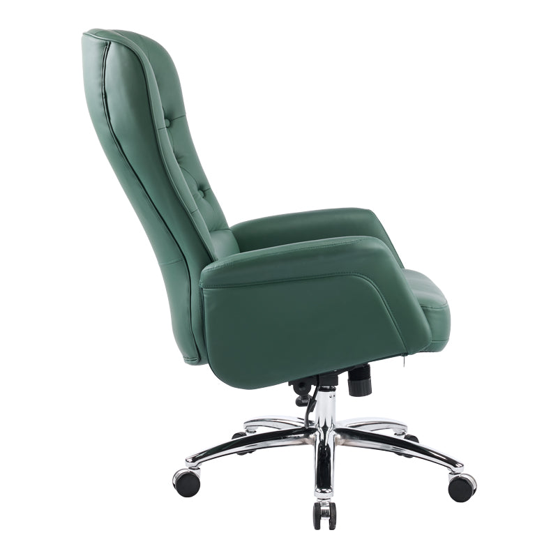 Мениджърски офис стол KALI NE  зелен pu 69x79x115-123см