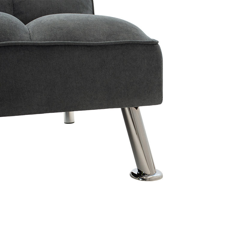 3 местен диван Rebel с дамаска в тъмно сив цвят 189x92x82см