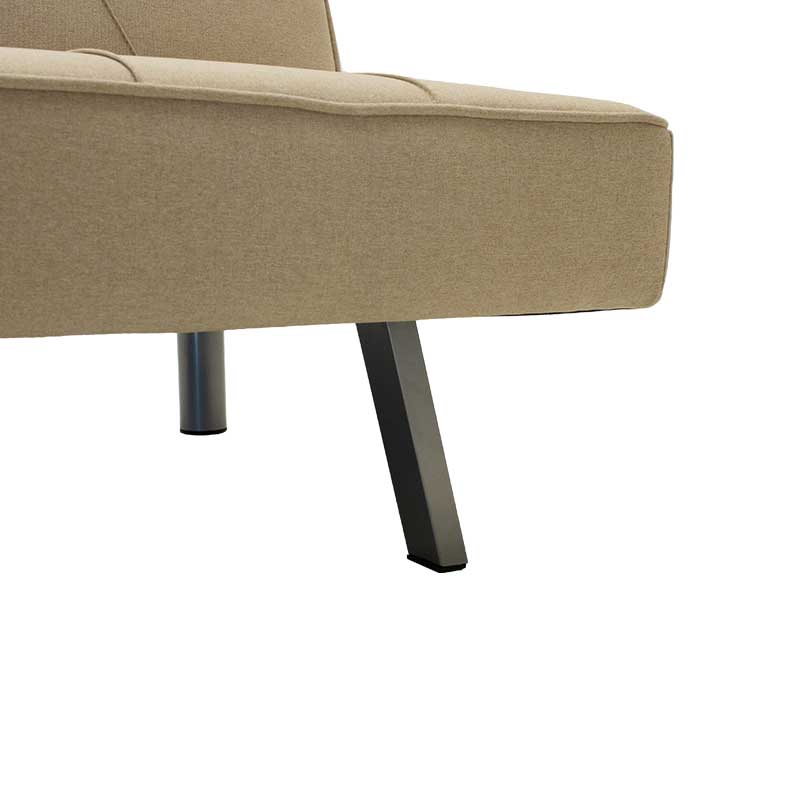 3 местен диван Travis с дамаска в бежов цвят 175x83x74см