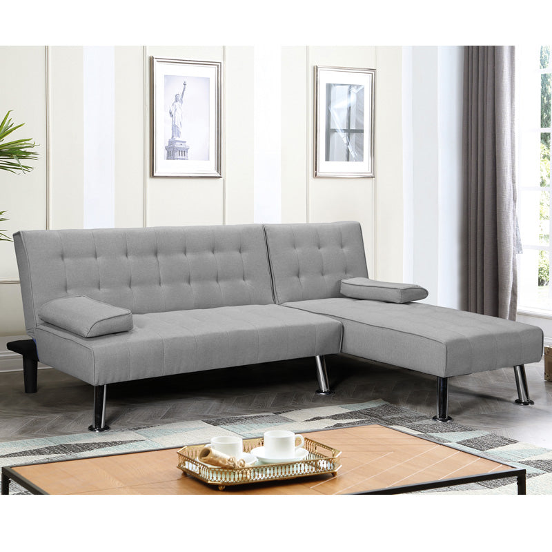 Ъглов диван Brisk обръщаем дизайн /сив плат 200x146x75см