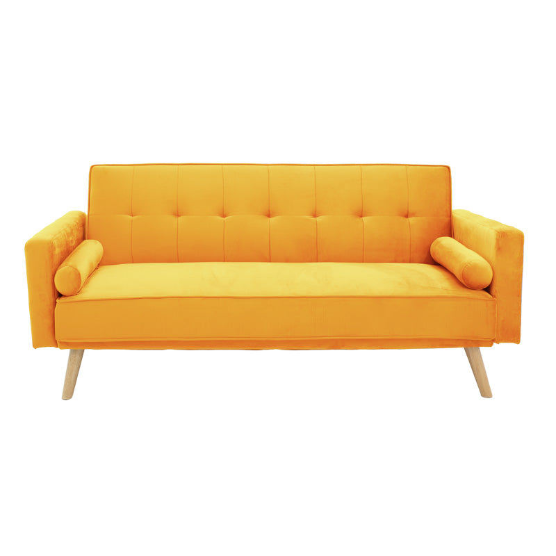 3-местен диван Success жълто кадифе 190x80x84см