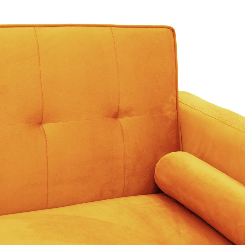 3-местен диван Success жълто кадифе 190x80x84см