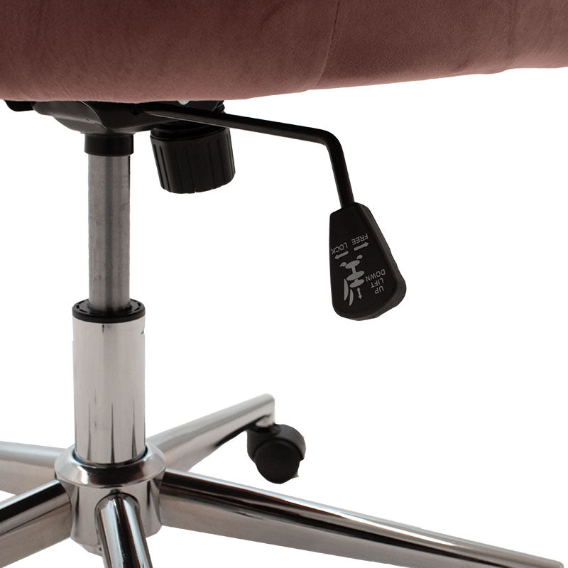 Мениджърски офис стол Kido в цвят гнила ябълка кадифе