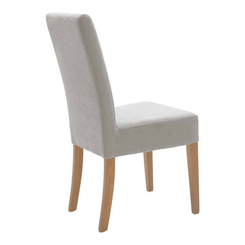 Стол Ditta със сива дамаска - крака сонома 44x56x96см