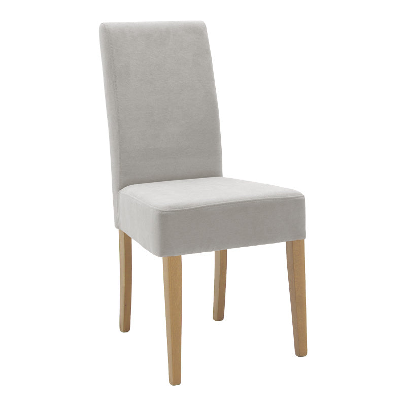 Стол Ditta със сива дамаска - крака сонома 44x56x96см