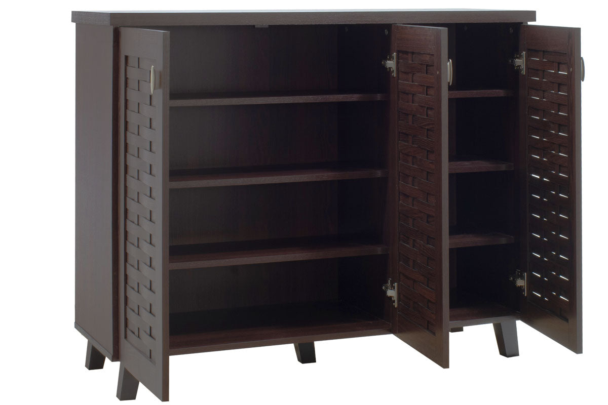 Шкаф за обувки MANTAM 16 чифта орех 115.5x40x92см