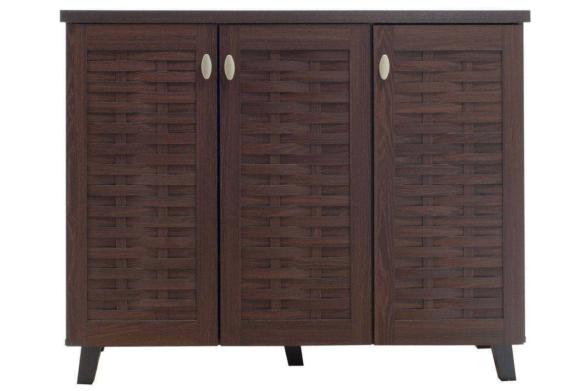 Шкаф за обувки MANTAM 16 чифта орех 115.5x40x92см