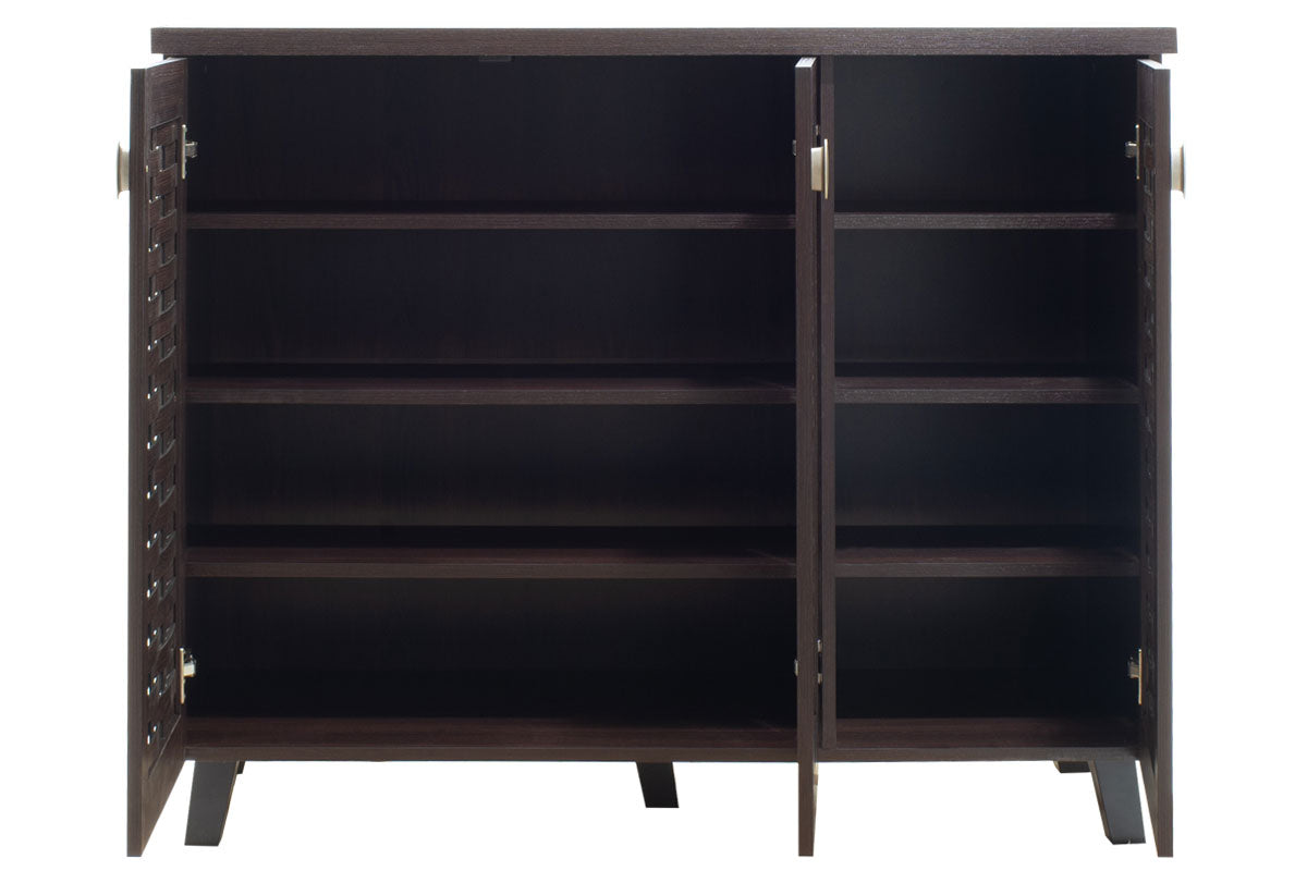 Шкаф за обувки MANTAM 16 чифта орех 115.5x40x92см