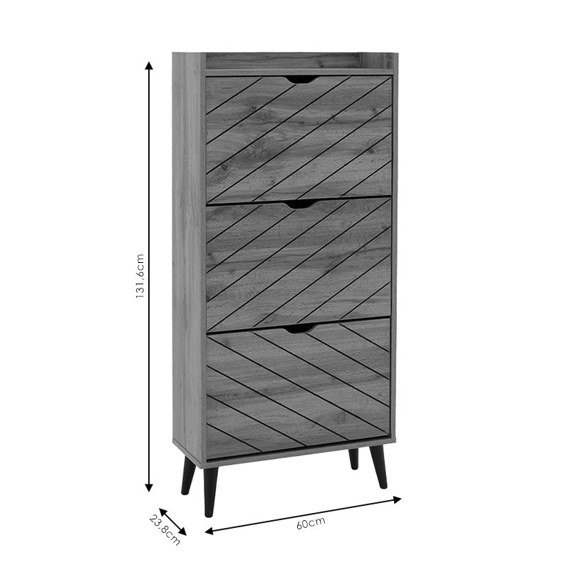 Шкаф за обувки THELMA 12 чифта сонома  60x23.8x131.6 cm