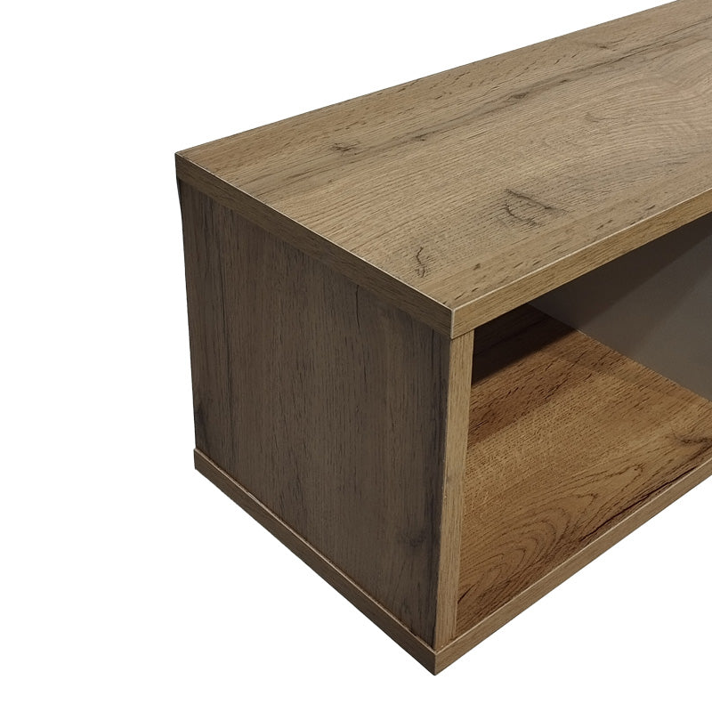Стенен рафт Flevior сонома-бял цвят 90x22x25.6cм
