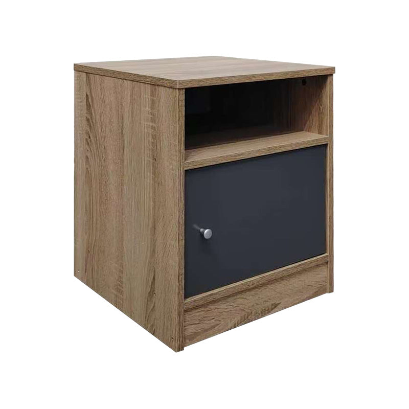 Нощно шкафче FOLY с шкаф в нюанс сонома-антрацит 40x40x50см
