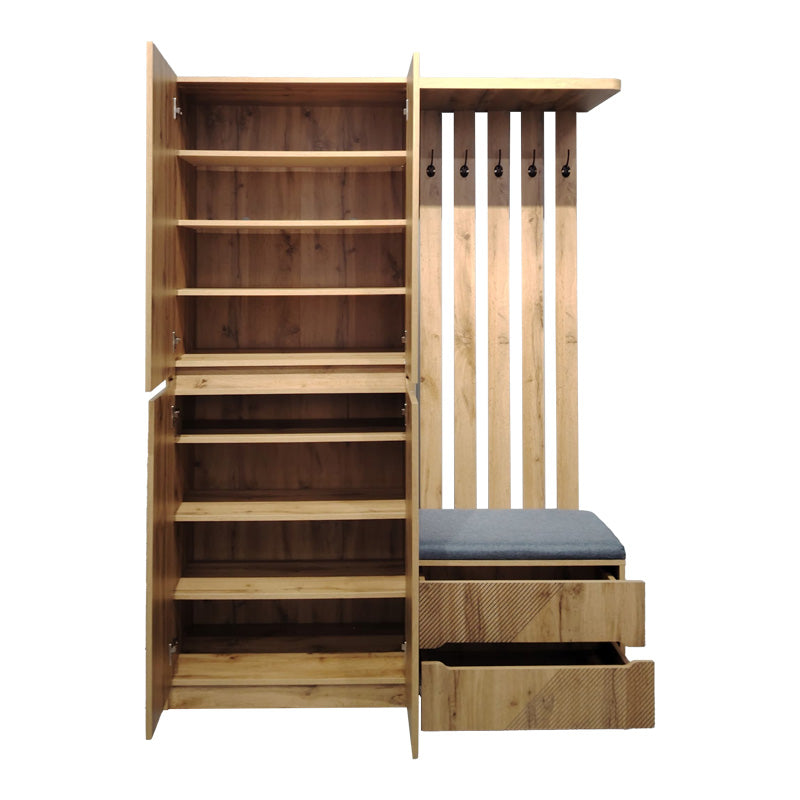 Входна мебел ZOMIE в нюанс дъб 131x41.5x180.4cм
