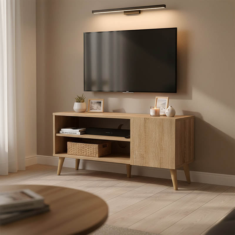 Тв шкаф Orianne в цвят сонома 90х32х46см