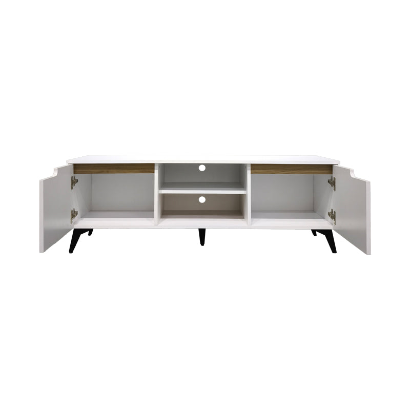 Тв шкаф KEMVIO сонома-бял 120x38x44см